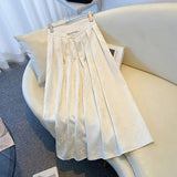 Large-Size New Chinese Style Black Half-Dress Women's Spring And Summer New Fat Mm High Waist In The Long-Faced 100-Folded Horse Face Skirt