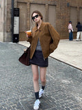 Vintage Velvet Jacket Women's Spring And Autumn 2025 New High-End Small-Sense Small-Collar Loose Casual Jacket Top