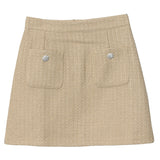 Long-Term Goods Small Fragrant Wind Coarse Flowers A Short Skirt Women High Waist Thin Skinny Bag Hip Half-Body Skirt 8996