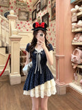 Sweet And Irregular Splicing Lace Floral Dress Women's New Summer Beautiful Small Skirt