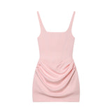 2026 New Summer Fashion Temperament Women's Sexy Sleeveless Bag Hips Tied With Dress