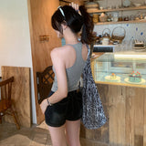 Unique And Beautiful Self-Looking U-Necked Word Vest T-Shirt Women Wear 2026 New Thai Beauty Small Sling