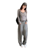 Korean Atmosphere Wears A Jabs Muscle Sweater V-Neck Knitted Bottom Shirt For Women's 2025 Autumn And Winter
