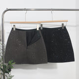Real Shooting Explosion Small Scented Squint A Short Skirt Women Winter High Waist This Pack Hip Anti-Walking Short Skirt 1312