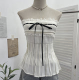 Real Shoot Hottie Tset Lady Summer Lace Lace T-Shirt With Bra Strap Short Vest Strap 8828