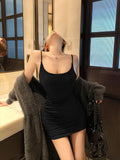 Sexy Belted Dress Woman Summer Autumn Sweet Hottie Tight Thai Skirt With Skirt Bottom Ass Skirt