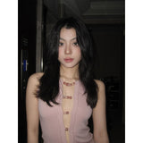 Vintage Hollow Beaded Vest Design Pure Hottie Shirt T-Shirt Blouse