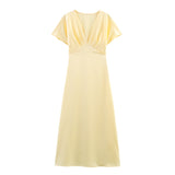 2025 Spring And Summer New Women's Fashion Temperament Casual Silk-Sense Silk-Sense Dress 2330399
