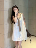 French Sleeveless Vest Dress Women's Summer New Waist Showing Thin Little Temperament Sling Dress