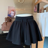 Black Short Skirt Ballet Style 2025 Summer New Women's A Skirt Skirt High-Waisted Skirt Skirt Skirt Tide