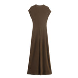 Autumn 2025 New Women's Fashion Elegant Foldless Sleeveless Dress 1165461