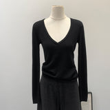 2026 Into The Spring People Kochian Old Money Wind Wearing V Collar Inside Wool Knitted Shirt Women Autumn And Winter Repair Clothes