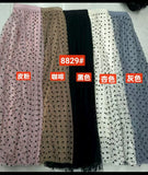 Autumn And Winter Planting Velvet Small Wave Dot Fairy Long High-Waist Temperament Full Thin Half Skirt Dot Big Swing A Skirt