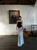 Seaside Net Dress Small Blue Dress Girl Summer Hot Girl Fishtail Skirt Temperament Ass Skirt Skirt