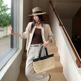 Korean Version Of White Collar Shirt Female Long Sleeve Double Pocket Metal Buckle Commuting Temperament Blouse