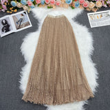 Lace A-Word Skirt Female Long-Skinny High-Rise Thin Elegant Dress In The Long Dress Multi-Colored