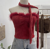 Thai Hottie With Chest Pad Haired Chest Vest With Short-Term Waistless Top 9311