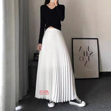 The Long Dress Dress Of The Bowed Dress Woman 2025 Early Spring New High-Waisted Pendant Big Swing Dress Spring And Autumn Color Skirt