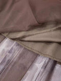 Leopard Print Mesh Dress 2025 Autumn And Winter New High-Rise Thin 100-Fold Skirt Mid-Length Skirt Burst Skirt