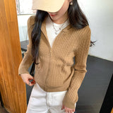 Beautiful Beautiful Knitted Hooded Sweater Jacket Women's Autumn And Winter 2025 New Cardigan Top