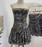 Dizzling Net Yarn With Chest Cushion Anti-Slip Tector-Smeared Thoracic Dress Holiday Small Tart Tart Skirt 15999