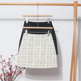 Physical Shop Recommended Autumn And Winter Coarse Flowers Of The Semi-Body Skirt High Waist Thin Anti-Walking A Word Ass Short Skirt 8893