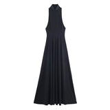 Autumn 2025 New Women's Fashion Sexy Hot Girl Show Back Long Dress 5063253