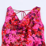 2025 New Women's Fashion Sexy Hot Girl Flower Print Dress 8908167