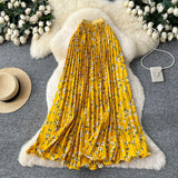 Sweet Literary And Artistic Small Fresh Broken Flowers Half-Dress Girl Spring And Summer 2026 New High-Waist A Word Loose Big Swing Skirt