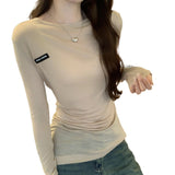 2026 Spring Festival Lyselle Tiansi Skin Skin Thin Sunshade Bottom Hood T-Shirt Women Early Autumn New Perspective Top