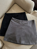 Thai-Style Vintage Babes Luy V-Shaped Design Kitted Short Skirt Woman With Seat Pants Tidive Short Skirt Summer