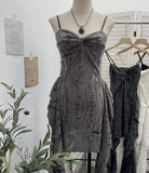 Land Breeze To Wear To Make Old Hole Dress With Leaves Floating Desert Travel Sling Skirt 9536