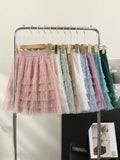 Layers Of Mesh Dress Women 2025 Summer New Tight Waist High Waist Thin Cake Skirt A Word Fluffy Skirt