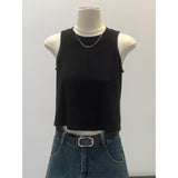Spice Girl Sports Vest Sling Girl 2026 New External Wear With Sleeveless Short Round Collar Bottom