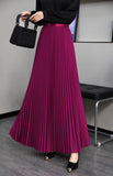 The Long Dress Dress Of The Bowed Dress Woman 2025 Early Spring New High-Waisted Pendant Big Swing Dress Spring And Autumn Color Skirt