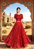 Oceanish Light Lace Half-Dress Girl Gentle Organ Folded Dress A-Character Skirt Hanging Skirt