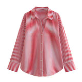 New Women's Clothing Printed Silk-Sense Silk-Sense Sex Shirt Women 4387036 In Autumn