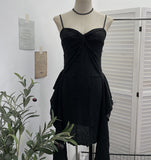 Land Breeze To Wear To Make Old Hole Dress With Leaves Floating Desert Travel Sling Skirt 9536