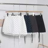 Real Shooting Lace Side Wave Half Dress Girl Summer Bow High Waist Thin Anti-Walking Light A Word Ass Short Skirt 6611