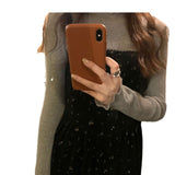 Half-High Collar 2026 Spring Bottom-Bottomed Knitted Shirt Women's Wooden Ear Design Feel Soft Glutinous Top