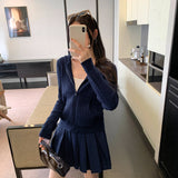 Beautiful Beautiful Knitted Hooded Sweater Jacket Women's Autumn And Winter 2025 New Cardigan Top
