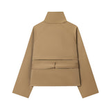 Autumn 2025 New Women's Fashion Elegant Double Buckle With Wind Coat 6620085