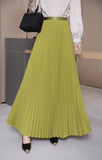 The Long Dress Dress Of The Bowed Dress Woman 2025 Early Spring New High-Waisted Pendant Big Swing Dress Spring And Autumn Color Skirt