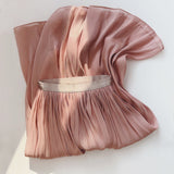 Silk Sensing Temperament Half-Dress Woman Slim Thin Long A-Dress Hanging Summer Egan Yarn Skirt