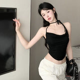 Suspension Vest Woman Light Mature Sister Pure Sweet Design Summer New Hanging Neck Strap Strap Outside Wearing Clothes