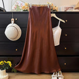 French High-Grade Glossy-Sense Fish-Tailed Half-Dressed Women's Spring 2025 New High-Waisted Hairy-Skinny-Blanesed Bag-Butg Skirt