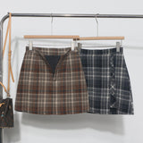 A Large Number Of Hairy Skirt Women Autumn And Winter Tlings Irregular High-Waisted A Short Skirt 8923