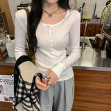 Pink Half-Necked Bottom-Up Women's 2025 New Light Luxury High-End Feeling Can Wear Long Sleeves Inside The T-Shirt Small Top