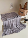French-Style Escape Rope Island Ice Silk And Folded Skirt Women's Summer Gentle Holiday Style A Word Umbrella Skirt