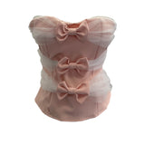 Thai Babes With Chest Pads Anti-Slip Strip Net Bows Tective Brats Short-Term Repair Bodysuit 1538